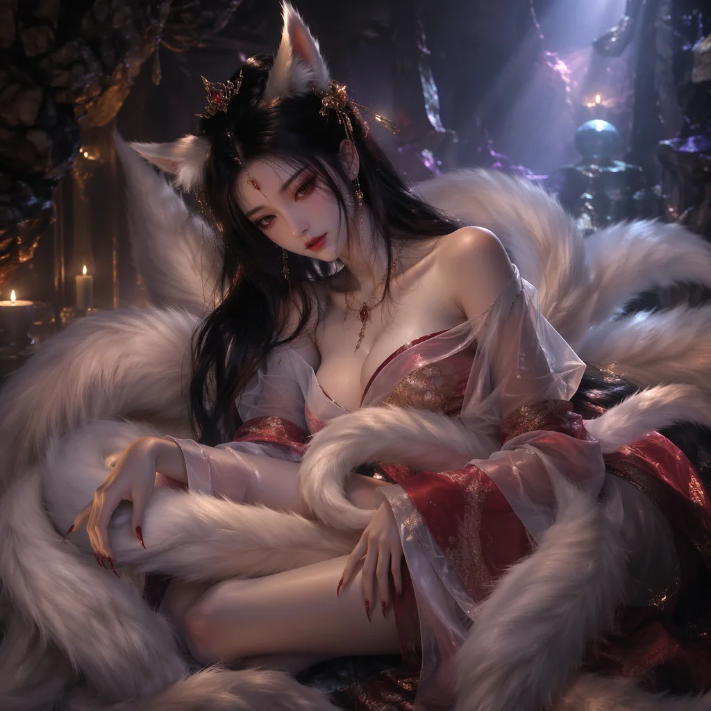 狐尾缠绕的午夜,是心还是腰?🌙